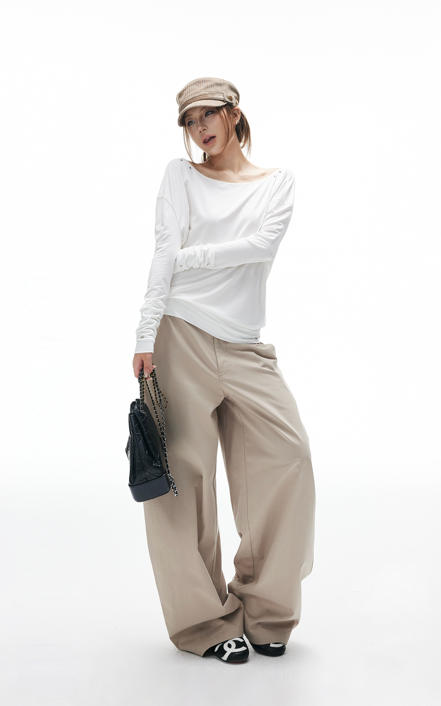 IAMXIAA Wide-Leg Tailored Pants