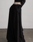 DOINDULGE Beaded Lace Wide Pants