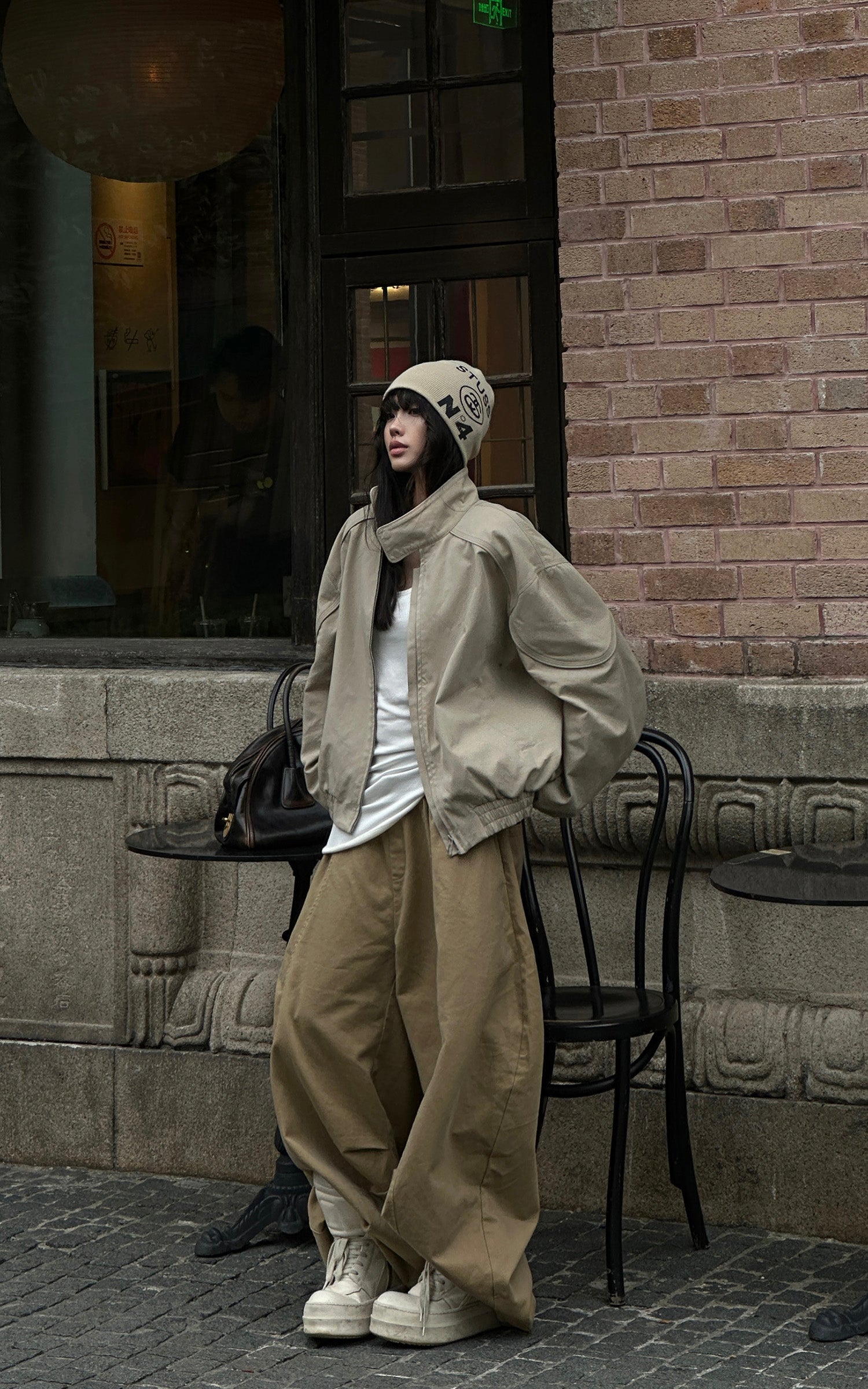 WARDEN EDGE Minimal Zip Jacket with Structured Collar