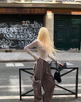 Rase le sol Loose Cargo Pocket Pants