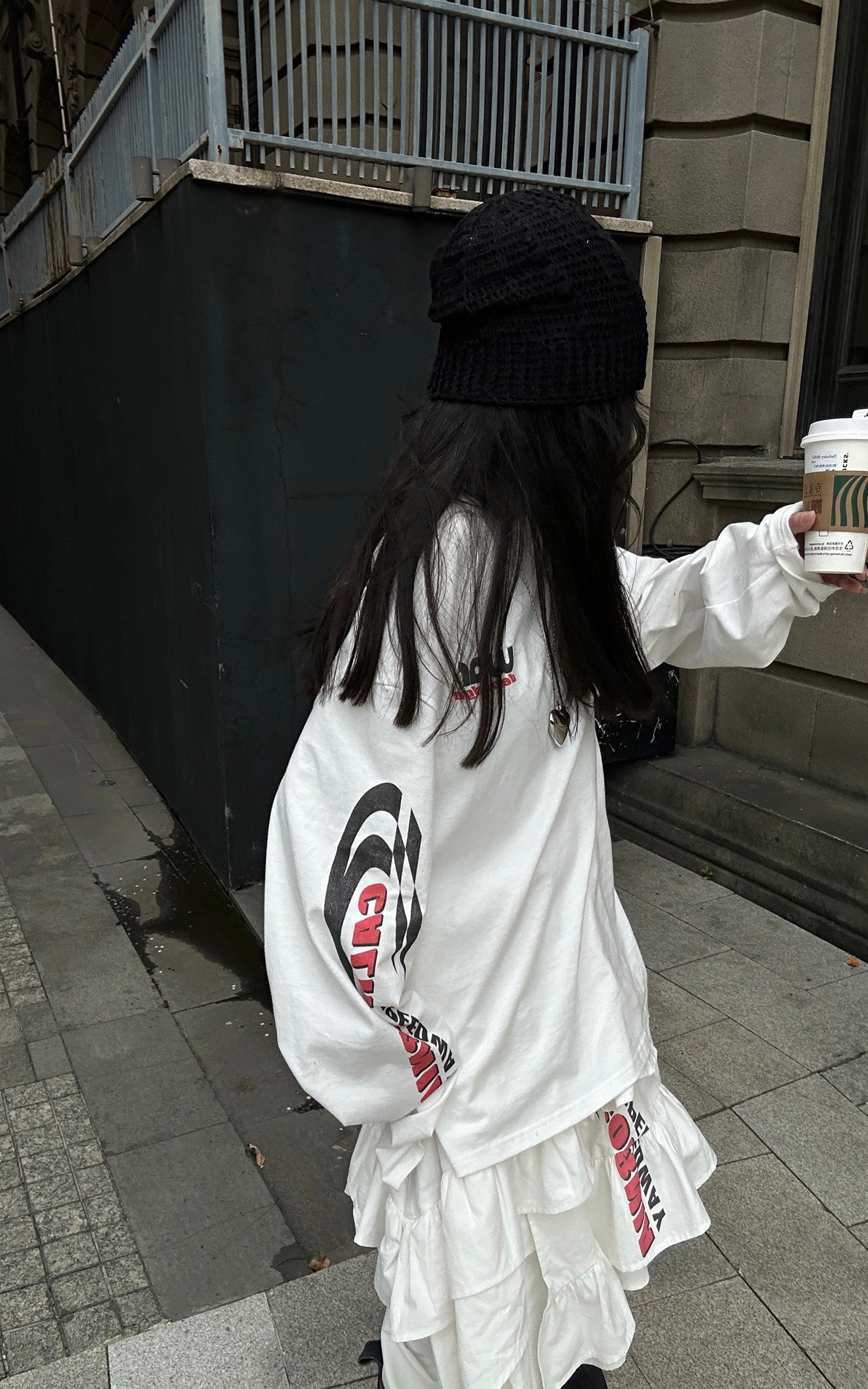 WARDEN EDGE Long Sleeve Graphic Tee with California Speedway Print