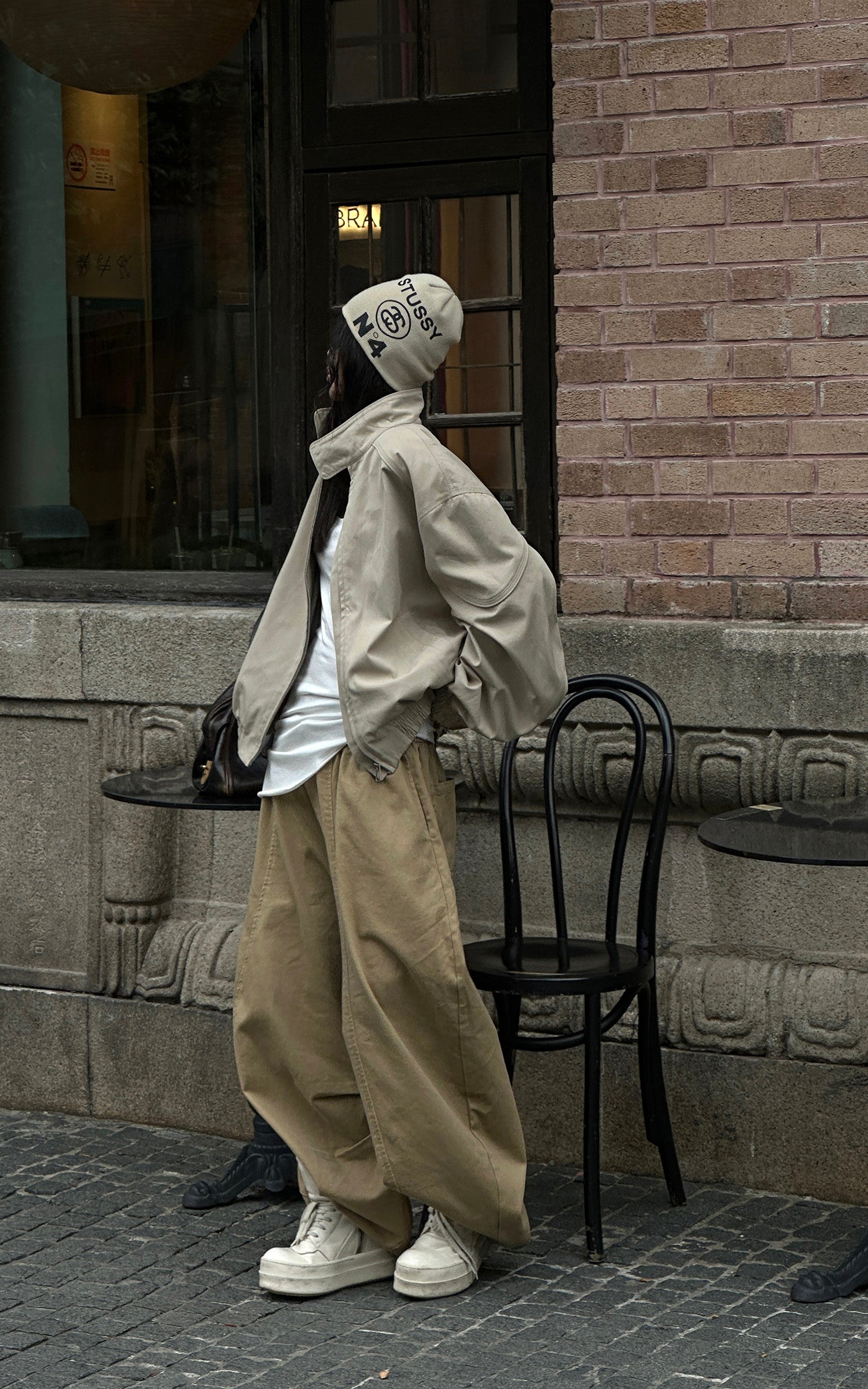 WARDEN EDGE Wide-Leg Pants with Layered Waistband