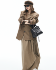 IAMXIAA Oversized Checked Blazer Jacket