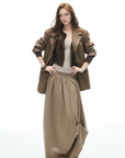 IAMXIAA Oversized Checked Blazer Jacket