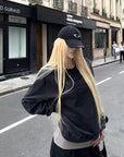 Rase le sol Embroidered Oversized Sweatshirt