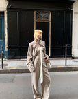 Rase le sol Relaxed Shirt and Wide-Leg Pants Set