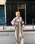Rase le sol Relaxed Shirt and Wide-Leg Pants Set