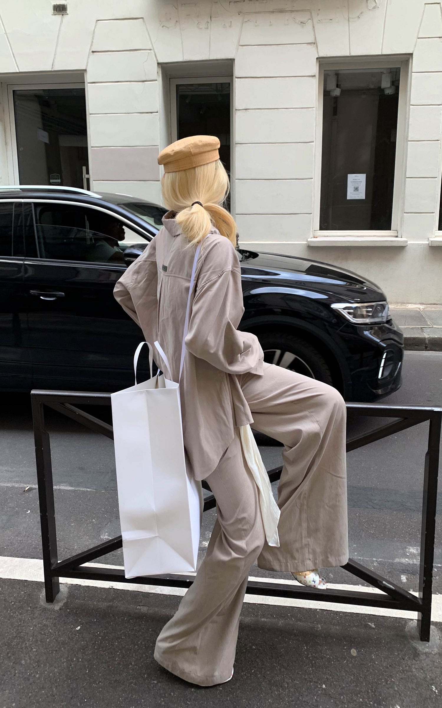 Rase le sol Relaxed Shirt and Wide-Leg Pants Set