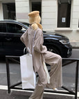 Rase le sol Relaxed Shirt and Wide-Leg Pants Set