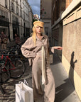 Rase le sol Relaxed Shirt and Wide-Leg Pants Set