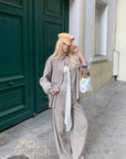 Rase le sol Relaxed Shirt and Wide-Leg Pants Set