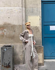 Rase le sol Relaxed Shirt and Wide-Leg Pants Set
