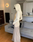 Rase le sol Fitted Hooded Zip Jacket