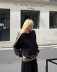 Rase le sol Embroidered Oversized Sweatshirt