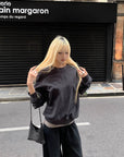 Rase le sol Embroidered Oversized Sweatshirt