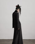 DOINDULGE Asymmetric Long Shirt Draped Textured Layer Deconstructed Minimal Design