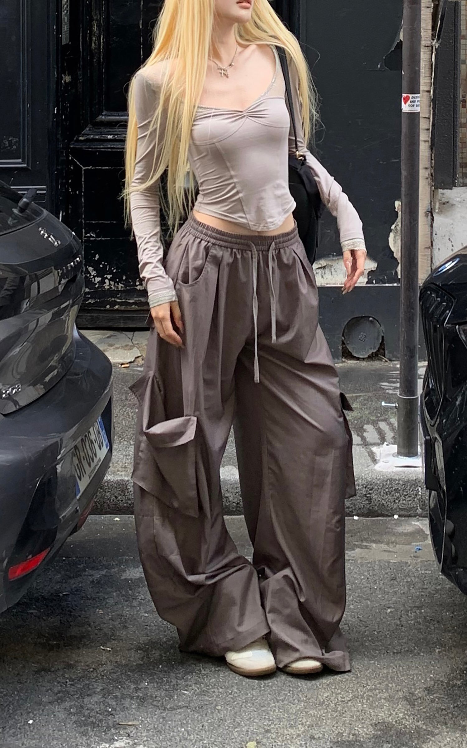 Rase le sol Loose Cargo Pocket Pants