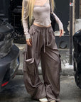 Rase le sol Loose Cargo Pocket Pants