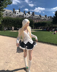 Rase le sol フード付きドレープレイヤードトップ