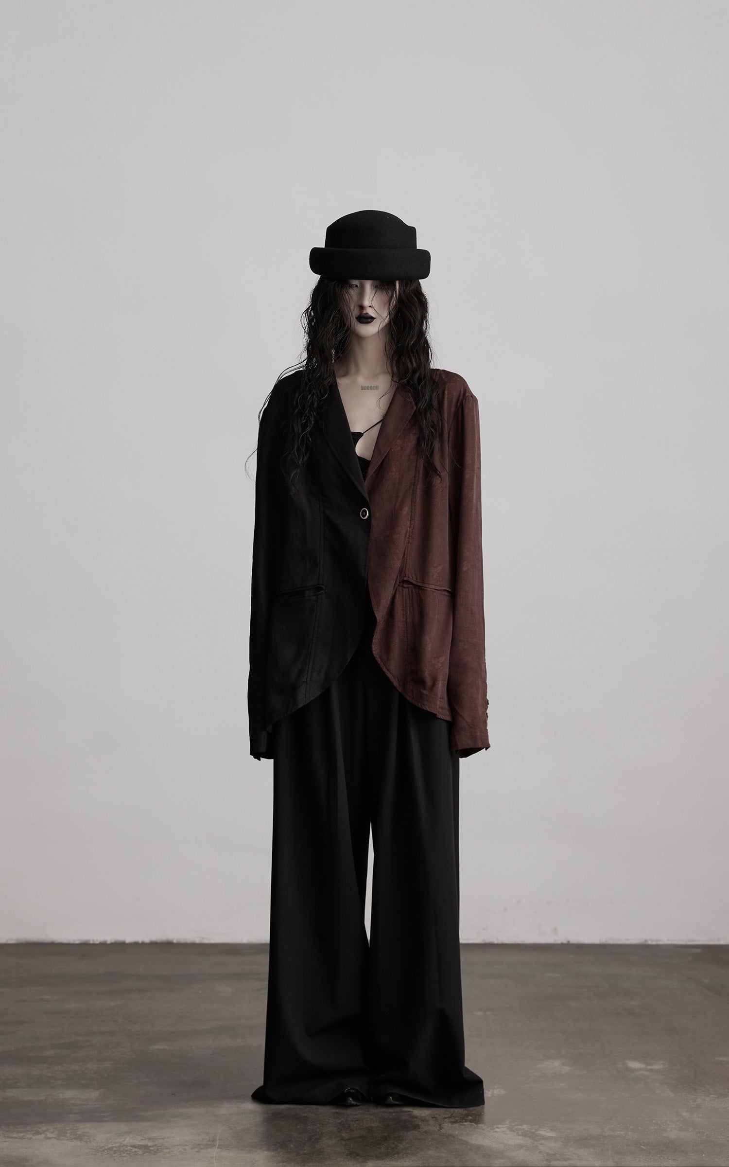 DOINDULGE Deconstructed Spliced Blazer