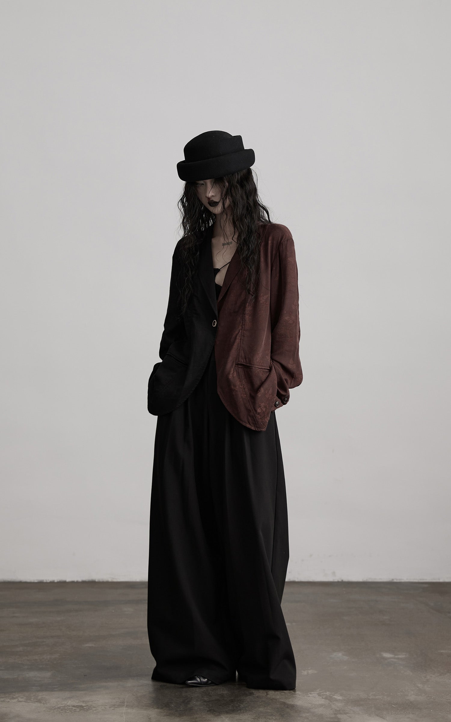 DOINDULGE Deconstructed Spliced Blazer