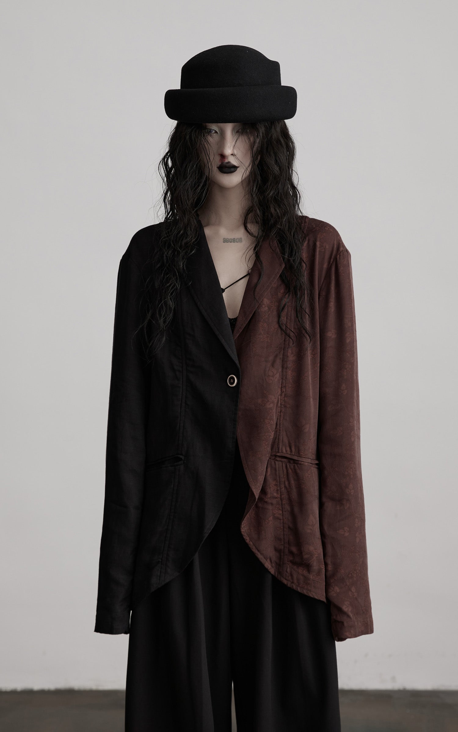 DOINDULGE Deconstructed Spliced Blazer