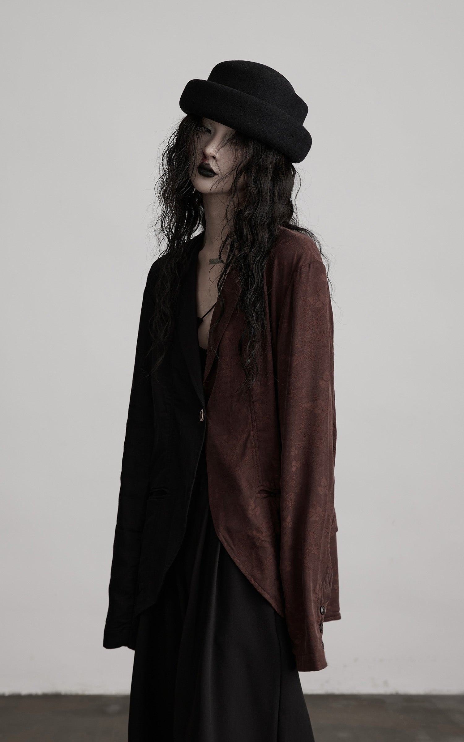 DOINDULGE Deconstructed Spliced Blazer