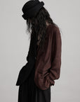 DOINDULGE Deconstructed Spliced Blazer