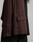 DOINDULGE Deconstructed Spliced Blazer