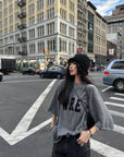 WARDEN EDGE Oversized Knit Sweater with Drop Shoulders