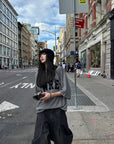 WARDEN EDGE Oversized Knit Sweater with Drop Shoulders