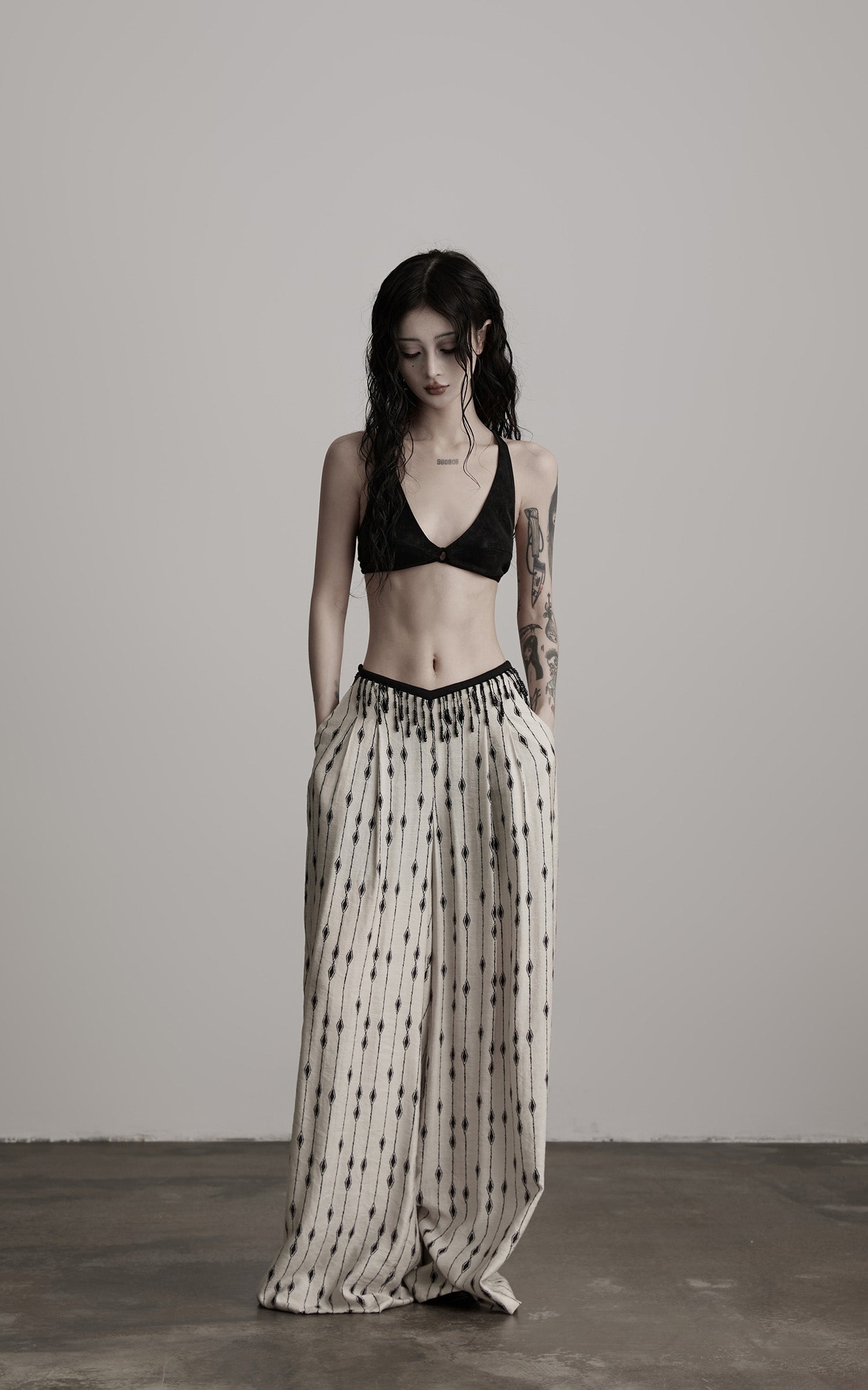 DOINDULGE Braided Strap Detail Bralette Top