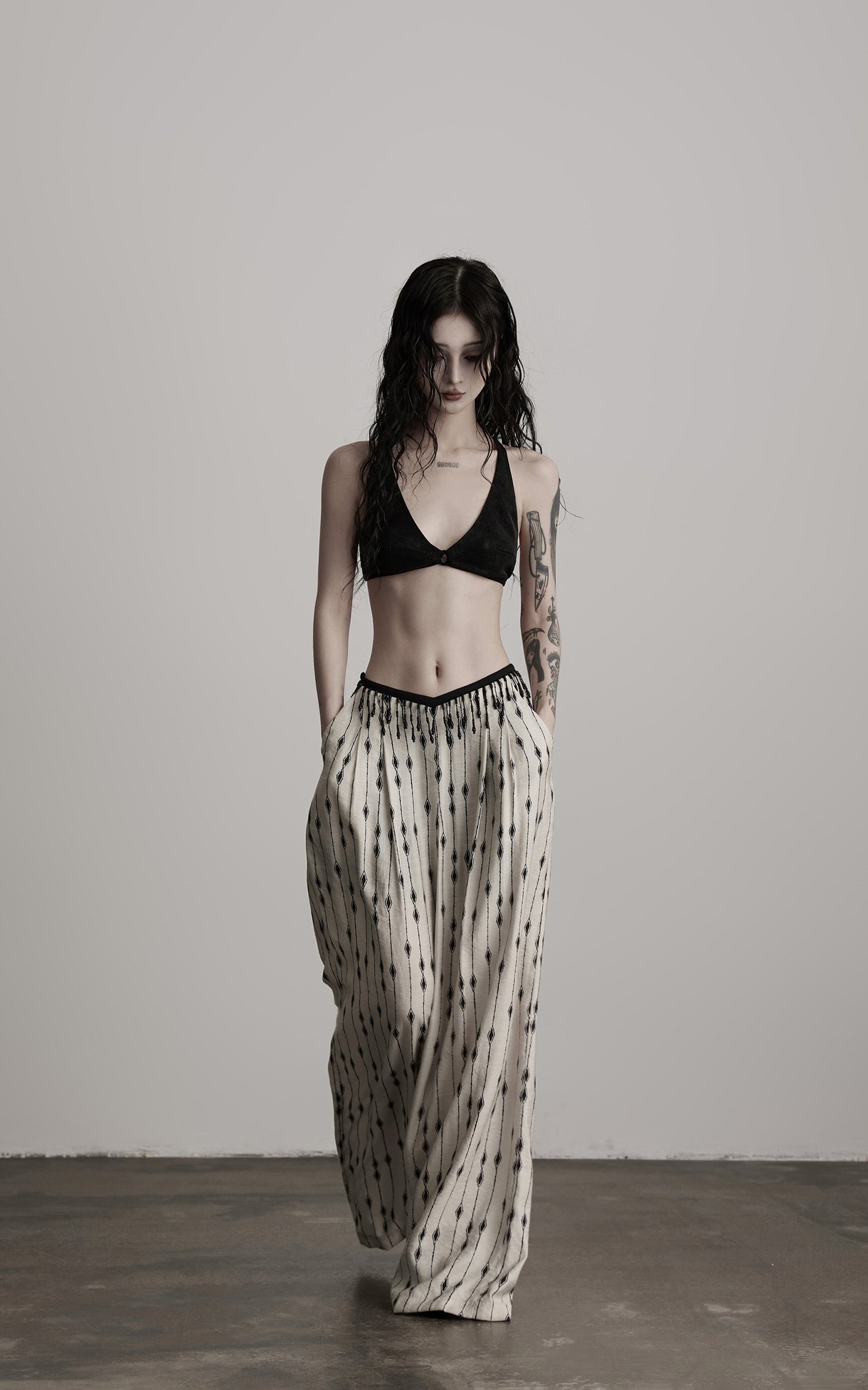 DOINDULGE Braided Strap Detail Bralette Top