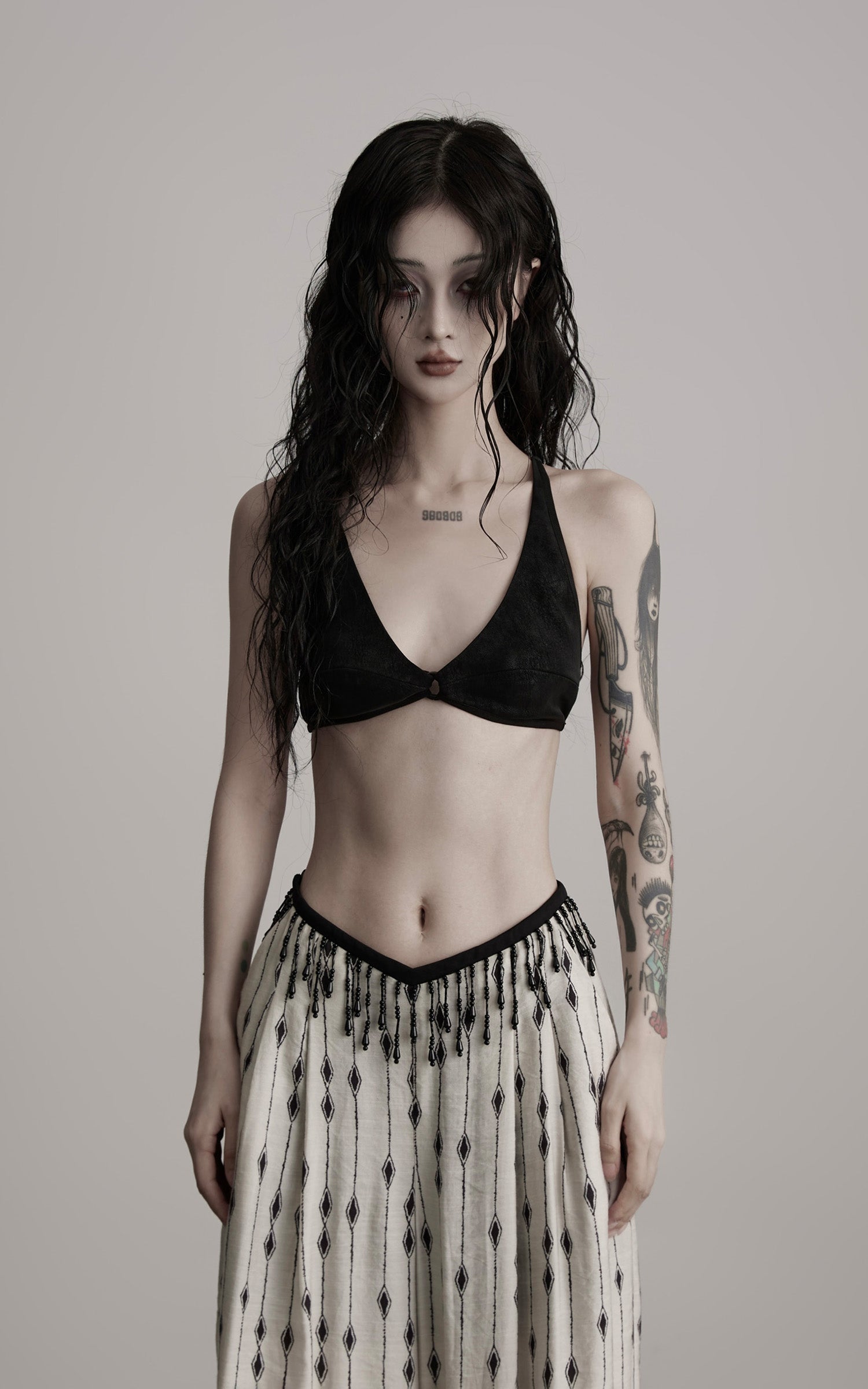 DOINDULGE Braided Strap Detail Bralette Top