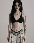 DOINDULGE Braided Strap Detail Bralette Top