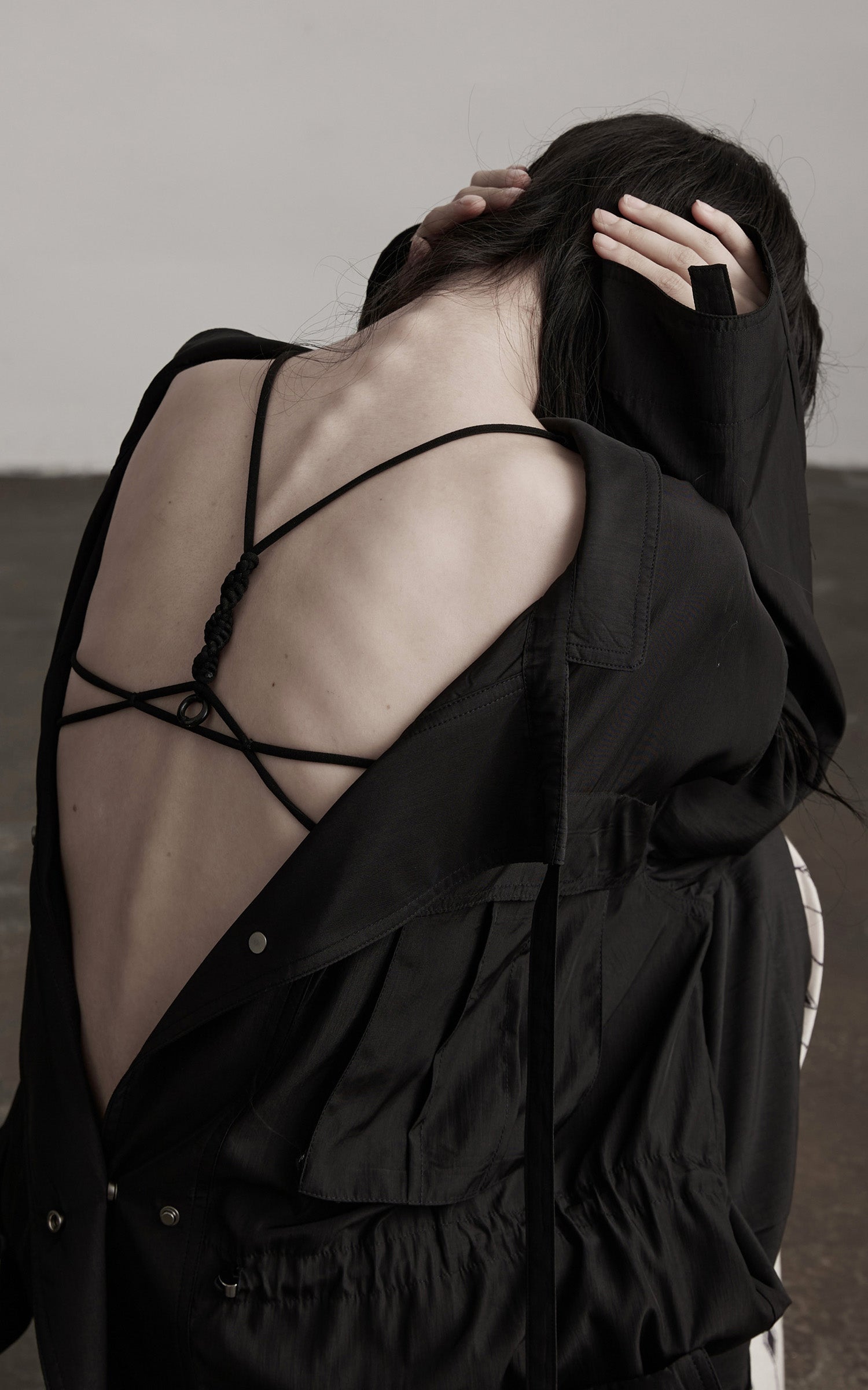 DOINDULGE Braided Strap Detail Bralette Top