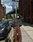 WARDEN EDGE 021 Knit Sweater & Graphic Beanie Set