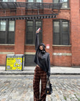 WARDEN EDGE 021 Knit Sweater & Graphic Beanie Set
