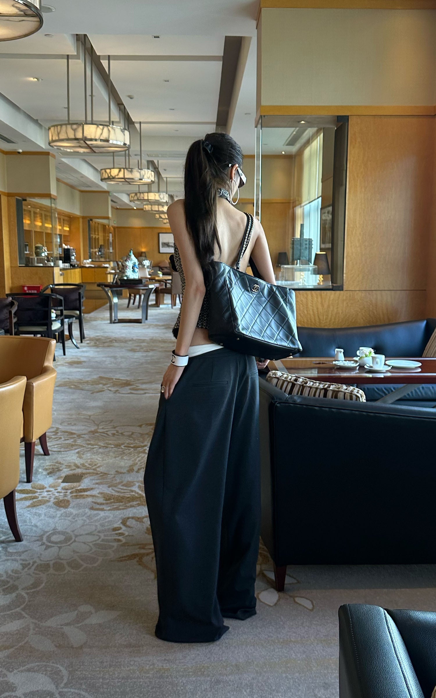 0122stepll 低ウエストテーラードパンツ