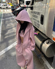 WARDEN EDGE Oversized Hoodie Vest Sweatpants Set