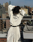 WARDEN EDGE Oversized Polo Sweatshirt with Bold Graphic Print and Streetwear Edge