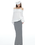 IAMXIAA Off Shoulder Knit Top Long Sleeve Pullover