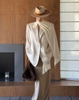 ROVENTE High Waist Maxi Skirt with Tailored Fit and Back Slit