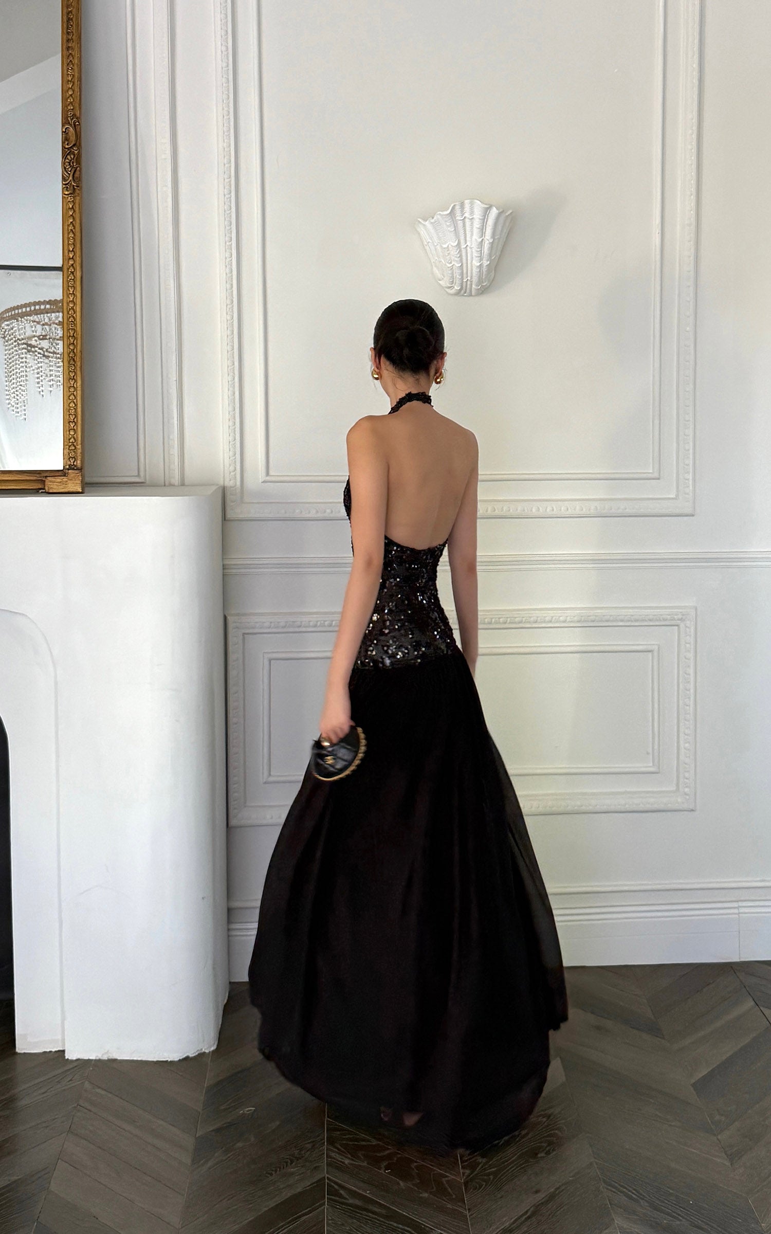 halter maxi formal dress Black Halter Maxi Dress - Halter Maxi Dress - Mermaid Maxi Dress