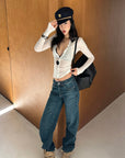 ROVENTE Vintage Wash Straight Denim