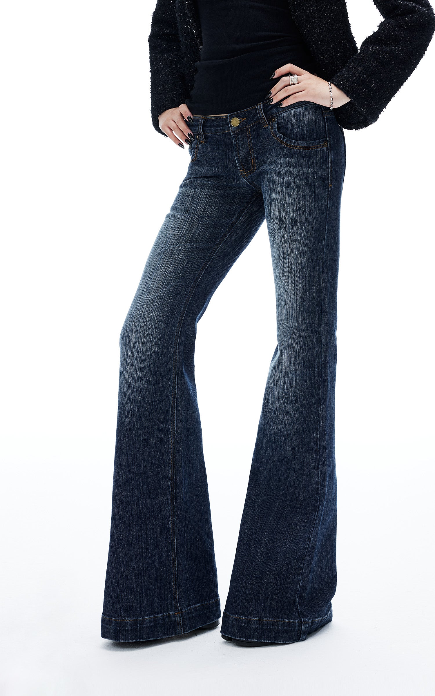 IAMXIAA Jeans en denim évasés taille basse