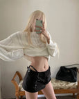 Rase le sol Distressed Stripe Knit Sweater
