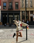WARDEN EDGE Oversized Varsity Knit Sweater