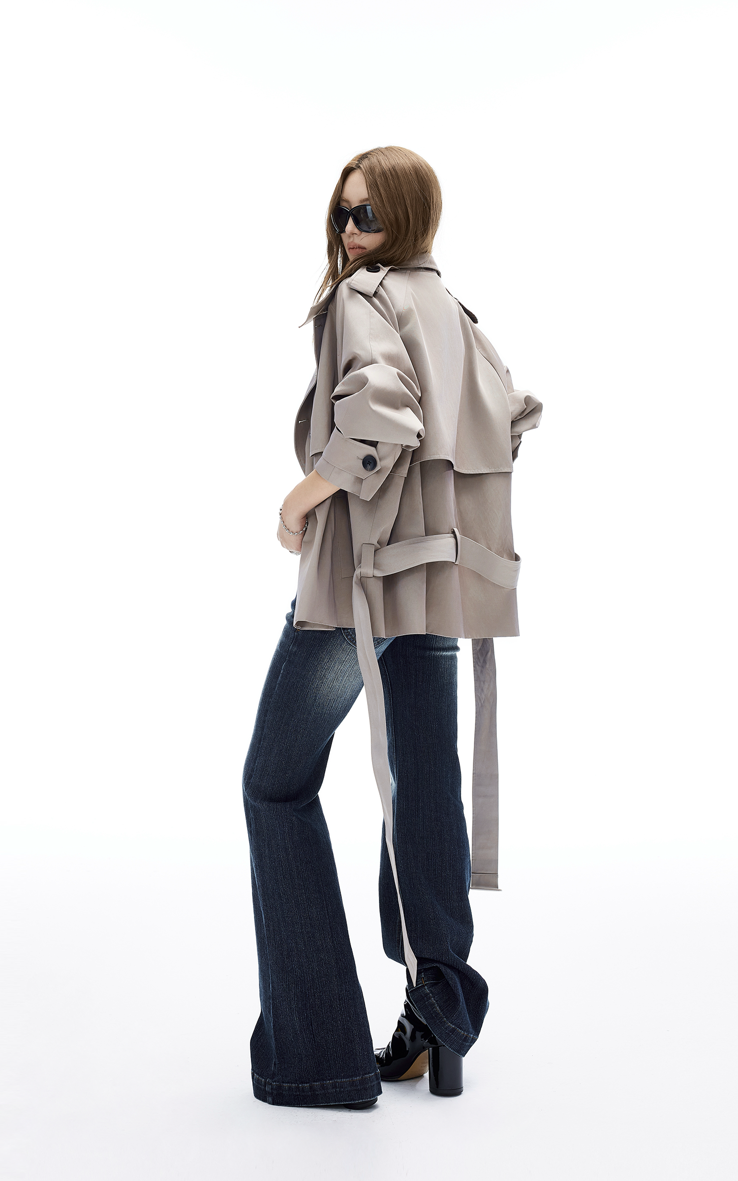 IAMXIAA Flared Low Rise Denim Jeans