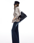 IAMXIAA Belted Short Trench Coat